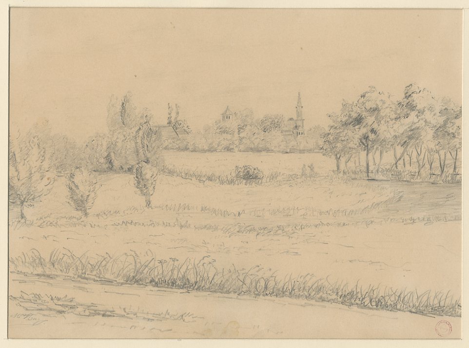 VUE DES ENVIRONS DE STRASBOURG : LA ROBERTSAU_0