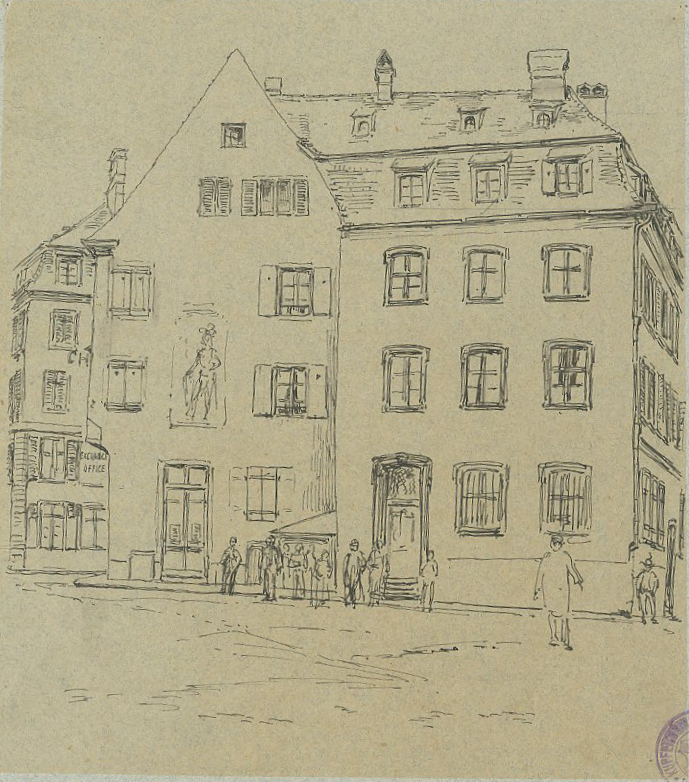VUE DE STRASBOURG : PLACE DE L'HOMME DE FER_0