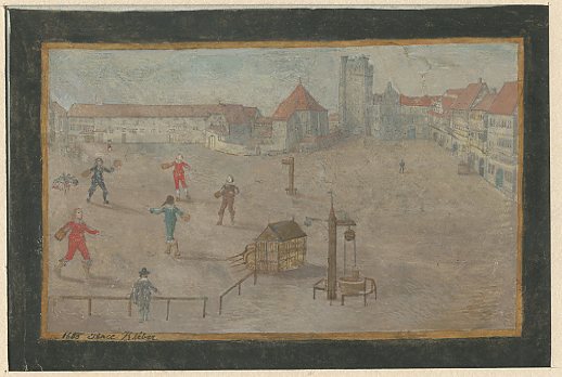 VUE DE STRASBOURG : PLACE KLEBER AU 17E SIECLE_0