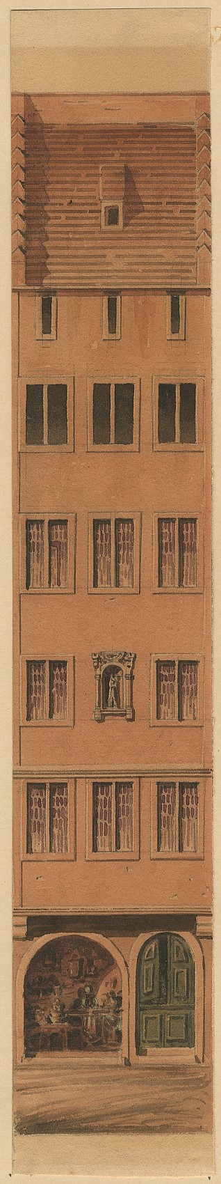 VUE DE STRASBOURG : MAISON DE LA PLACE DU CHATEAU_0