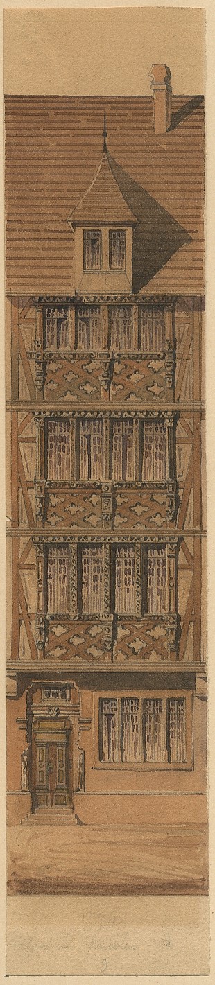 VUE DE STRASBOURG : MAISON DE LA RUE DES PUCELLES_0