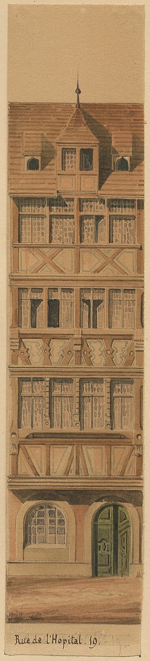 VUE DE STRASBOURG : MAISON DE LA RUE DE L'HOPITAL_0