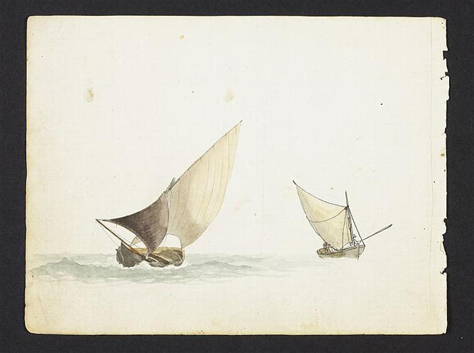 Deux études de barques à voiles_0