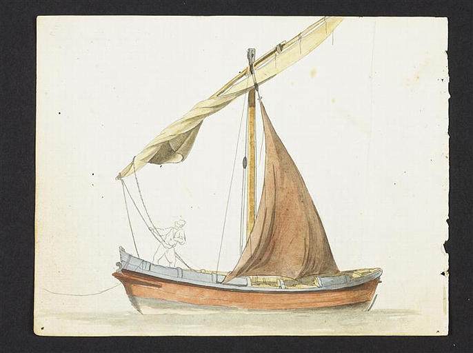 Etude d'une barque à voiles latines_0