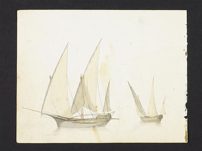 Etude de petits navires à voiles latines_0