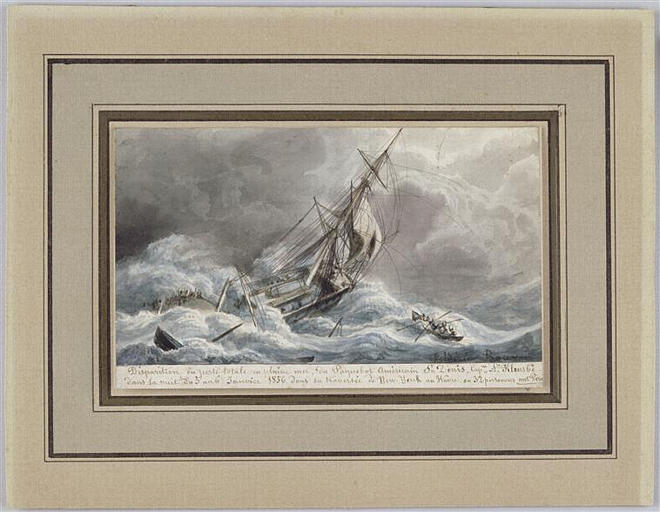 DISPARITION EN PLEINE MER DU PAQUEBOT AMERICAIN SAINT-DENIS LE 6 JANVIER 1856_0