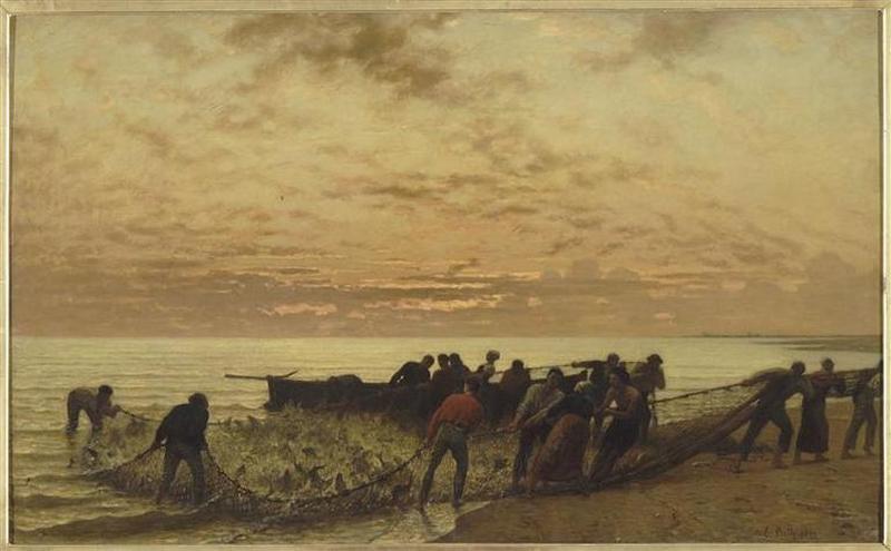 LA PECHE AU FILET OU LA PECHE DES DORADES ; CALVADOS_0