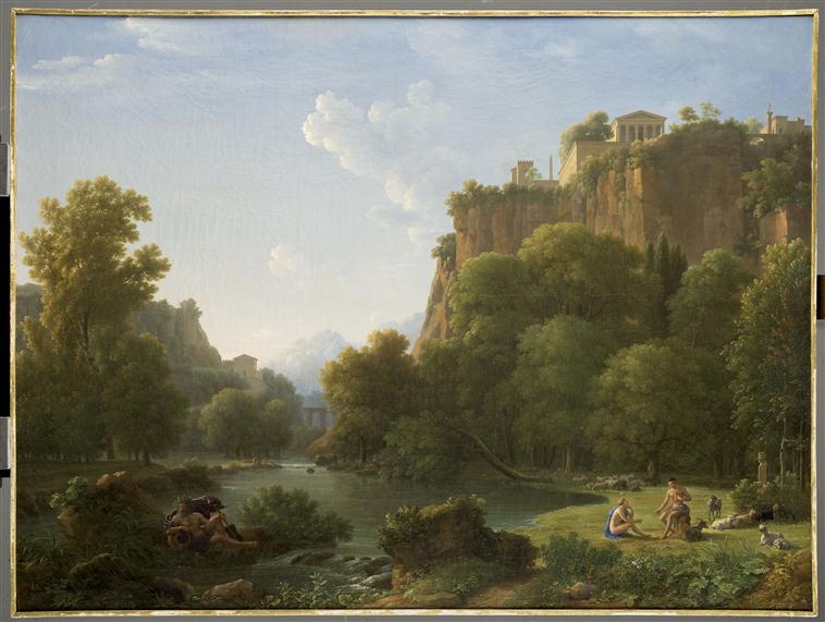 PAYSAGE HISTORIQUE : PSYCHE ET LE DIEU PAN_0