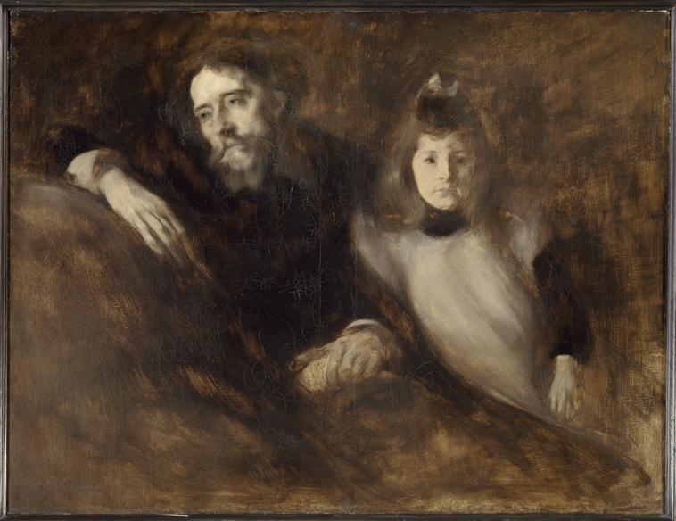 Alphonse Daudet et sa fille_0