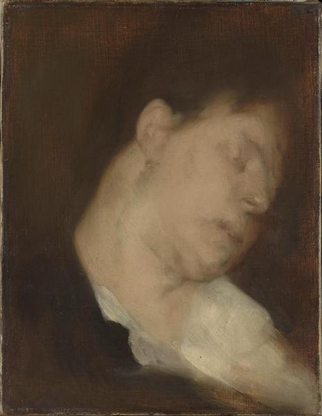 Madame Eugène Carrière, endormie_0