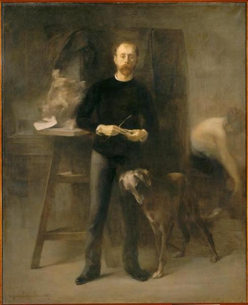 Louis-Henri Devillez dans son atelier_0