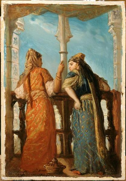 Juives au balcon, alger_0