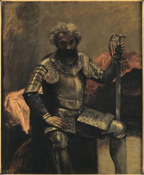 Homme en armure, dit aussi L'homme d'armes assis_0