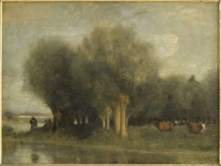 Saules au bord de l'eau_0