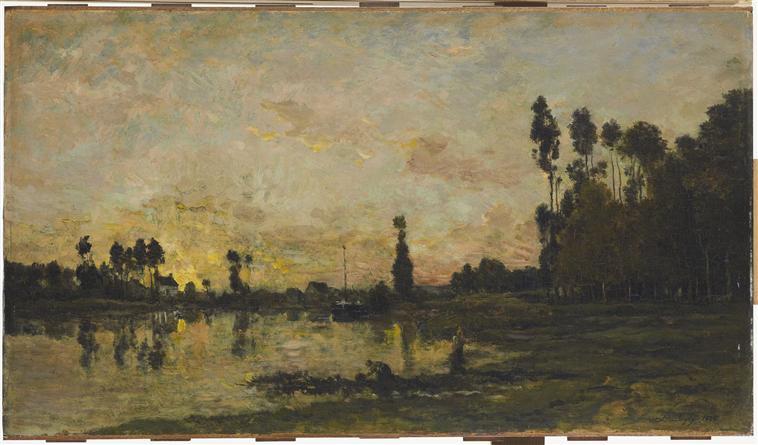 Soleil couchant sur l'Oise_0