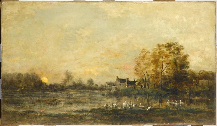 Le marais au soleil couchant_0