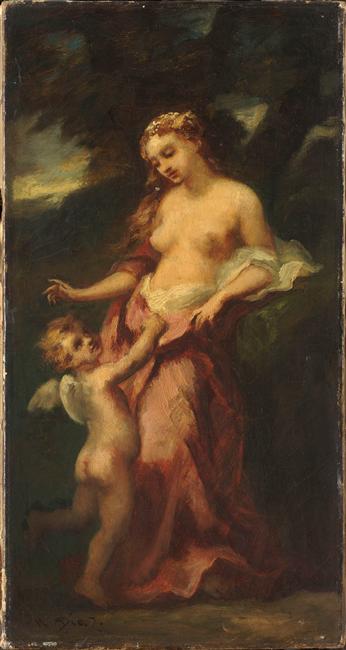 NYMPHE REPRIMANDANT L'AMOUR_0