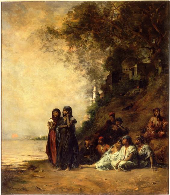 Souvenir d'Ezneh, dit aussi Femmes égyptiennes au bord du Nil_0