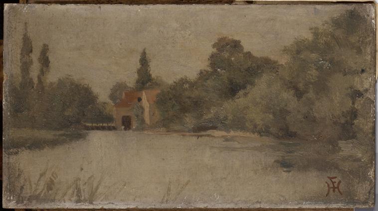 Moulin sur une rivière_0