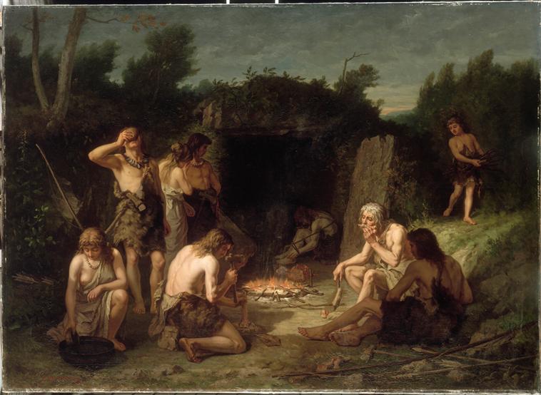 Funérailles au bord de la Seine (Gaule préhistorique)_0