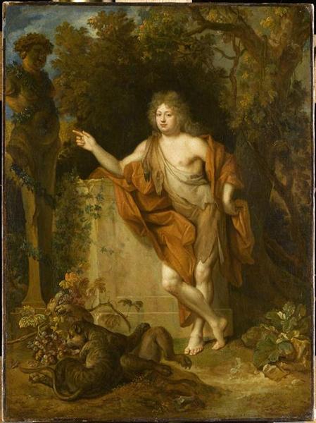 Portrait d'homme en Bacchus, dit autrefois à tort: Le Régent en dieu Pan_0