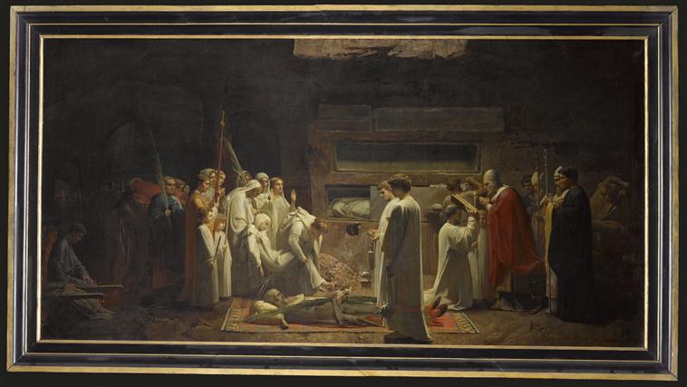 Les martyrs aux catacombes_0