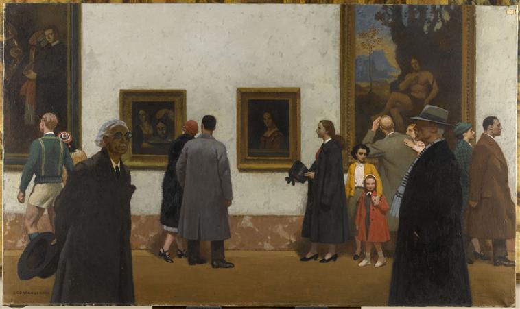 Vue de la grande galerie du Louvre_0