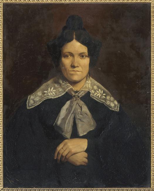 Madame Ferriot, femme d'un professeur de Grenoble chez qui l'artiste passa son adolescence_0