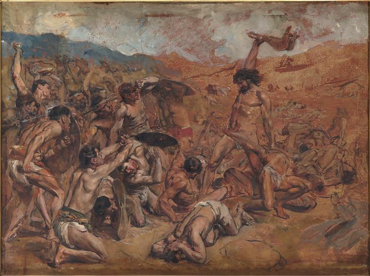 Samson abattant les Philistins_0