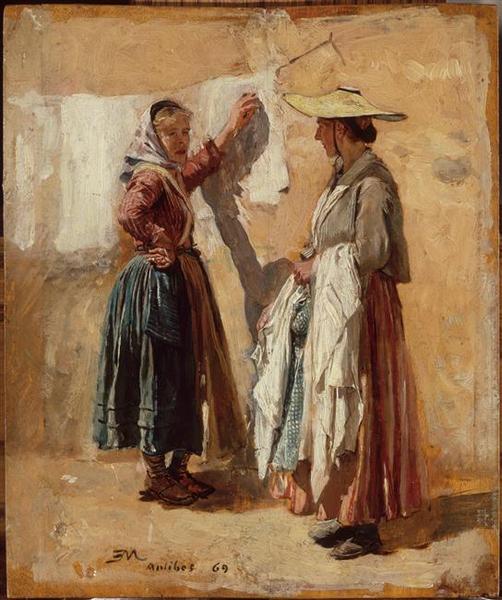 Les blanchisseuses à Antibes_0