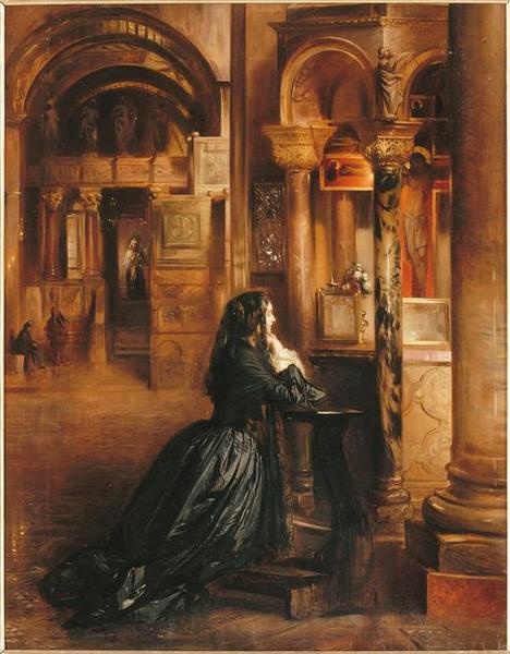 Femme en prière à Saint-Marc de Venise_0