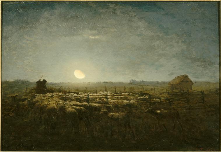 Le parc à moutons, clair de lune_0