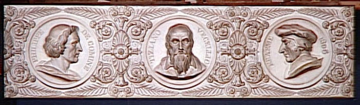 MEDAILLONS REPRESENTANT PLUSIEURS HOMMES CELEBRES DE LA RENAISSANCE_2