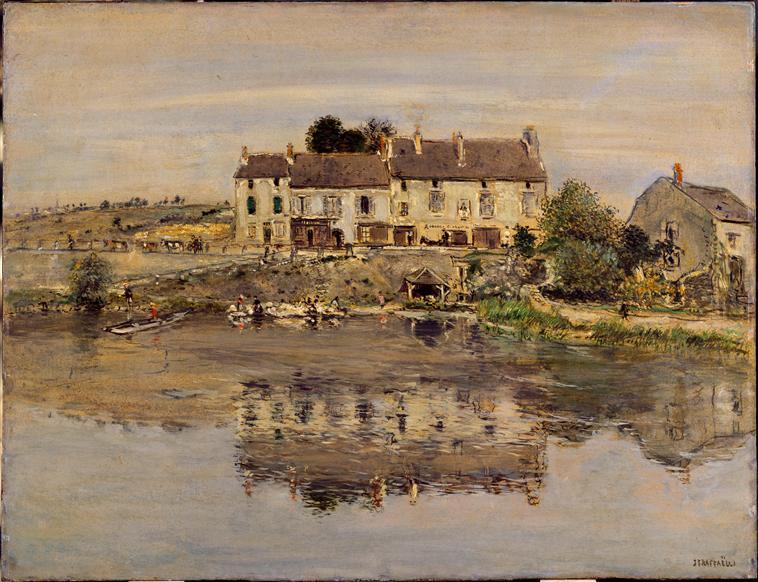 Petites maisons au bord de l'eau, dit aussi Petites maisons au bord de l'Oise_0