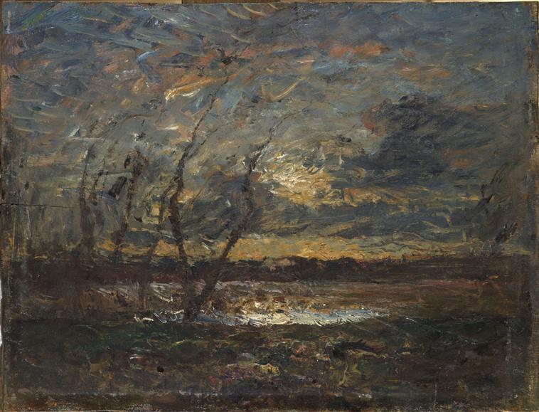 Paysage aux environs de Crémieu ; au revers : esquisse du même paysage_0