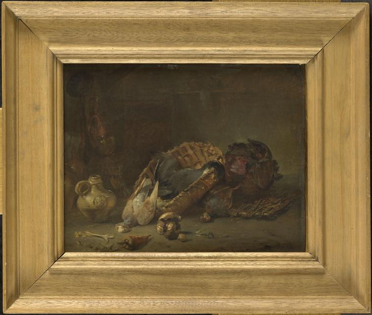 Nature morte : gibier et panier_0