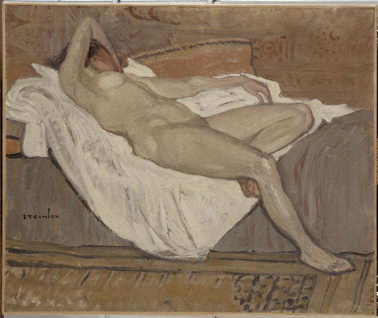 Petit nu sur un lit_0