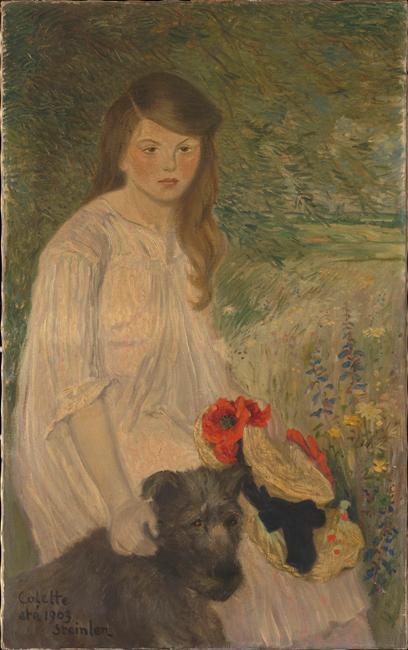 Colette sur un fond de jardin_0