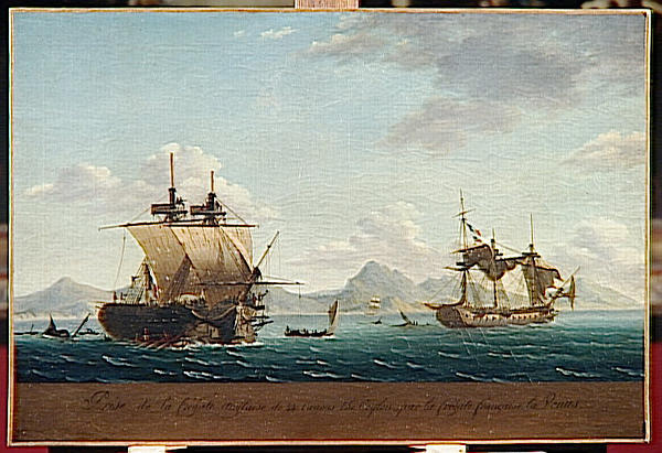 PRISE DE LA FREGATE ANGLAISE LE CEYLAN PAR LA FREGATE FRANCAISE LA VENUS 1809_0