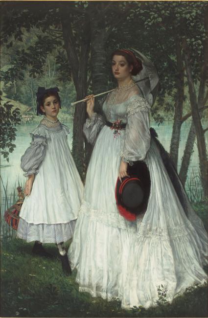 Les deux soeurs ; portrait, dit aussi Portraits dans un parc_0