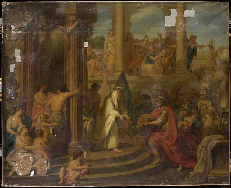 JASON PRESENTANT LA TOISON D'OR DANS LE TEMPLE DE JUPITER_0