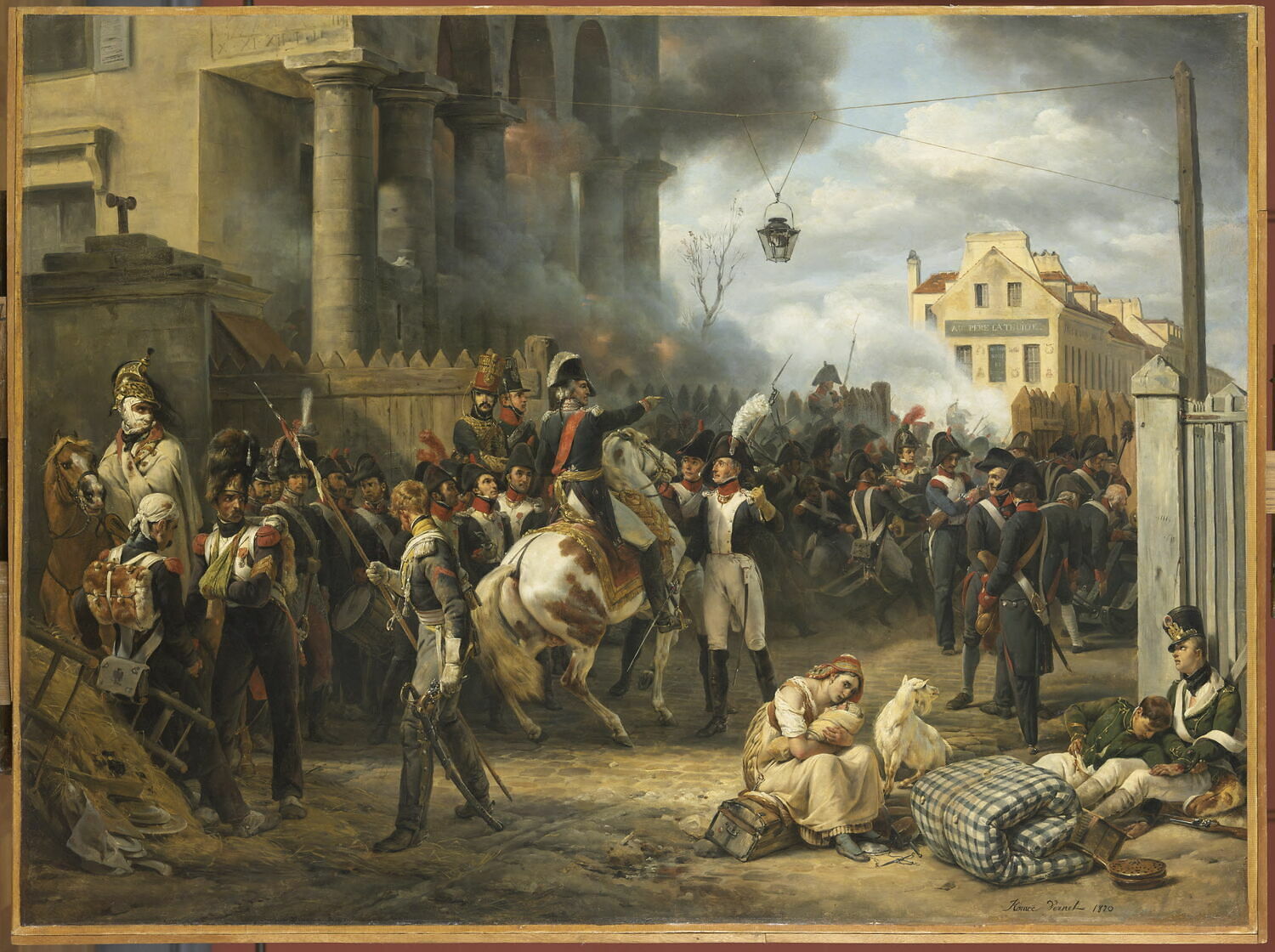 La barrière de Clichy. Défense de Paris, le 30 mars 1814_0