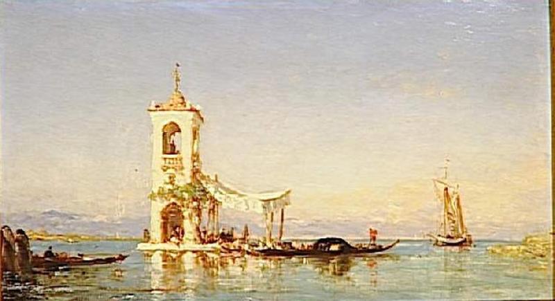 VUE D'UNE ILE DE LA LAGUNE VENITIENNE_0