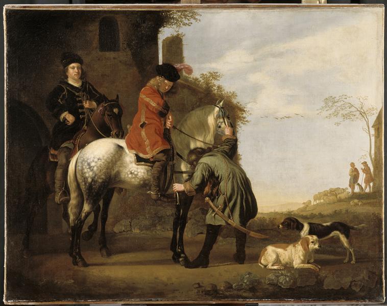 LE DEPART POUR LA PROMENADE A CHEVAL_0