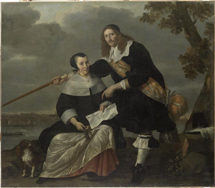 PORTRAIT DE HENDRYCK HENCK (OU HUYCK) ET DE SA FEMME CATHARINA BROWERS_0