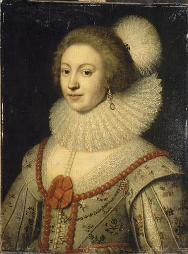 PORTRAIT DE FEMME, DIT AUTREFOIS : PORTRAIT D'ELISABETH STUART (1596, 1662), REINE DE BOHEME_0