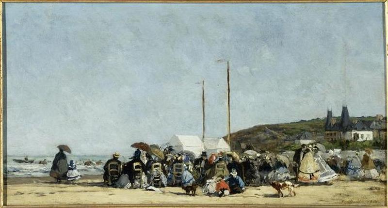LA PLAGE DE TROUVILLE, 1864_0