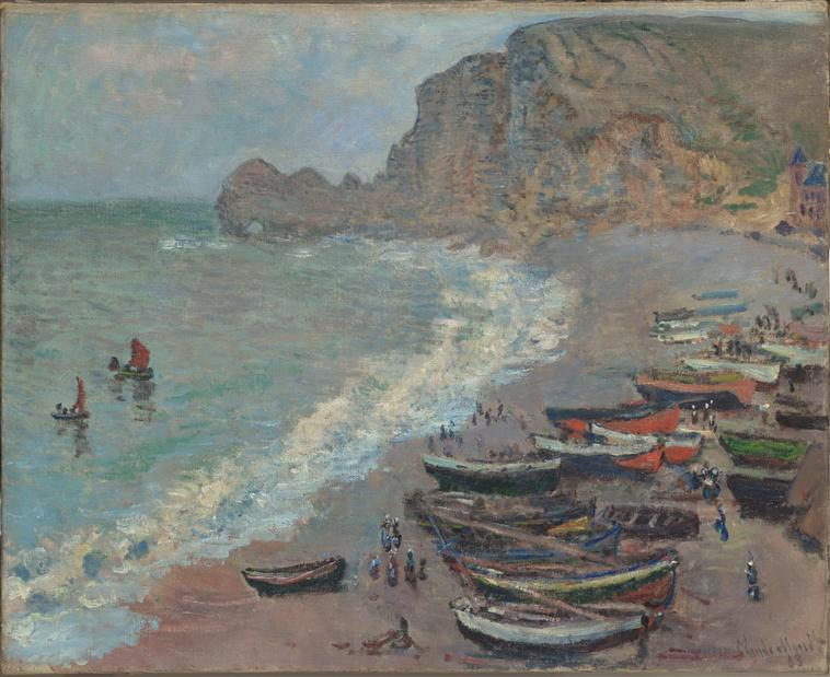 Etretat, la plage et la porte d'Amont_0
