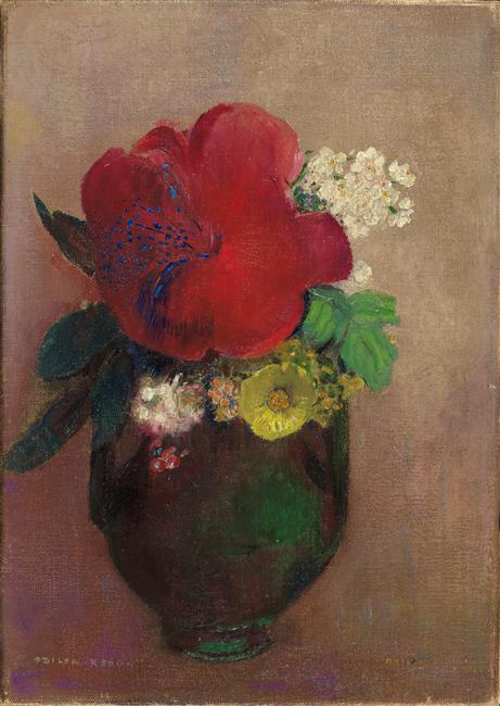 Vase de fleurs : le pavot rouge_0