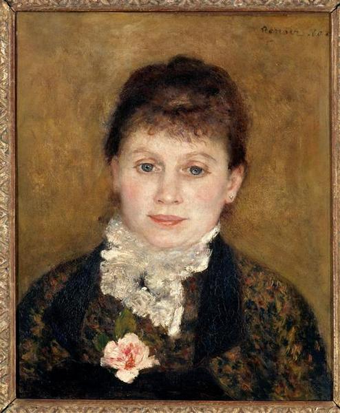 Portrait de femme au jabot blanc_0